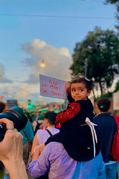 Roma marcha por Palestina en el momento mas oscuro de Gaza 2