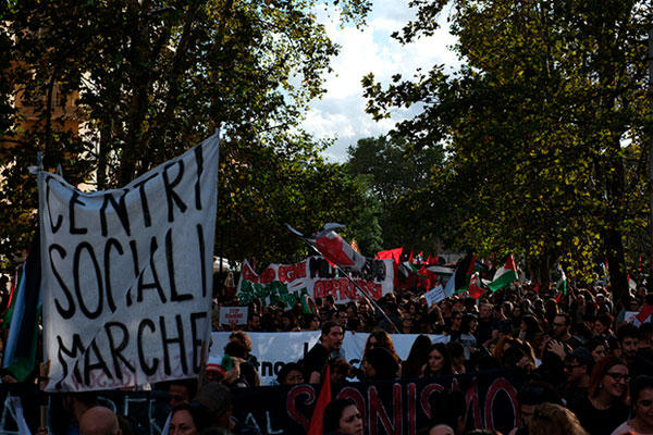 Roma marcha por Palestina en el momento mas oscuro de Gaza 4