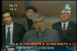 Lugo en su última intervención Foto AP El País Digital ROU LugoensuultimaintervencionFotoAPElPaisDigitalROU